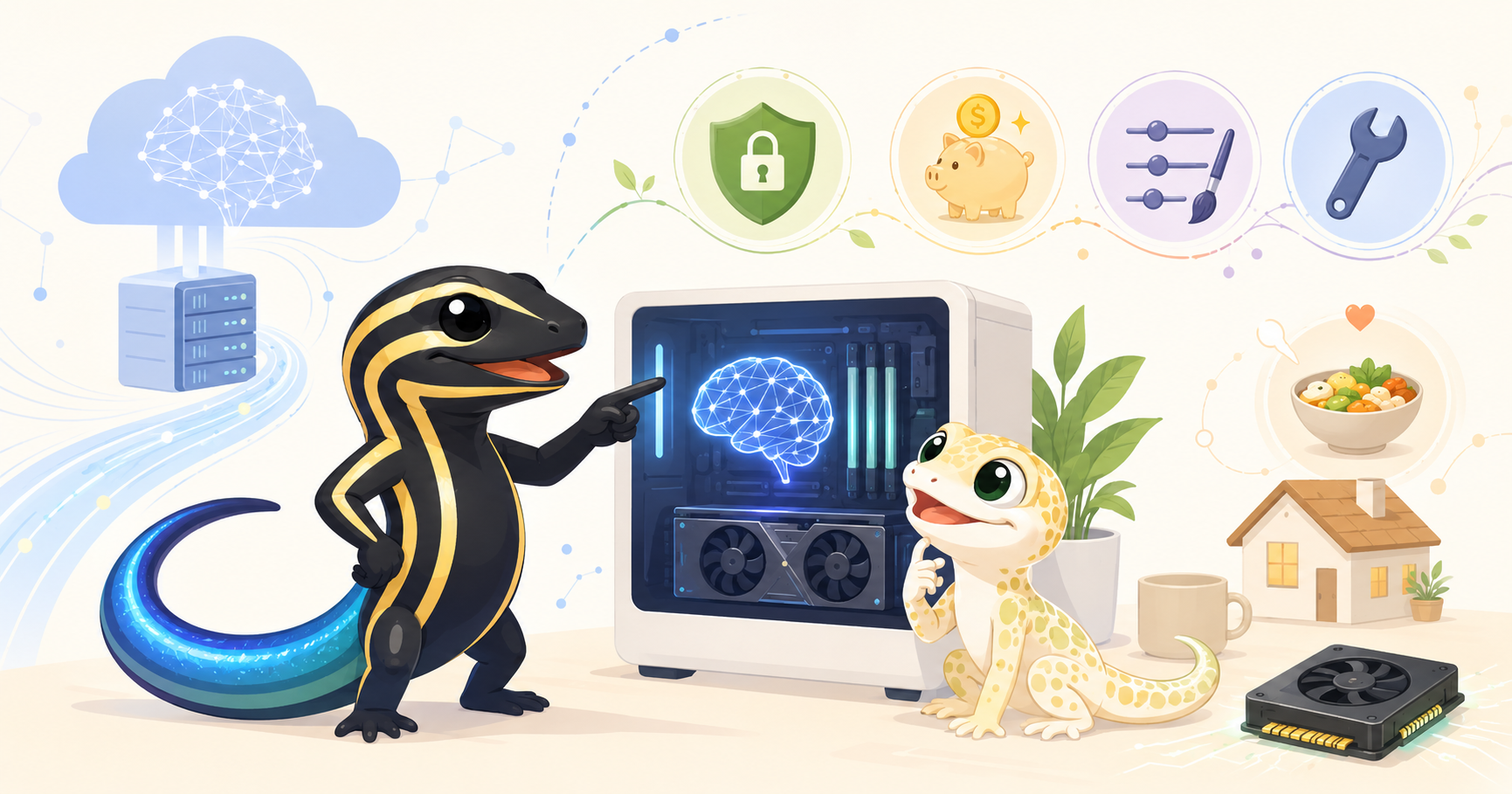 ローカルLLM｜ローカルLLM入門｜自分のPCでAIを動かすメリットとOllama のアイキャッチ画像